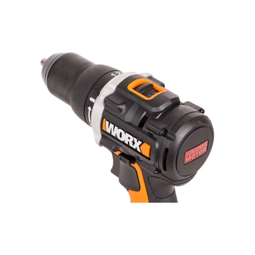 Аккумуляторная бесщёточная дрель-шуруповерт WORX 20В, 60Нм, бесщеточная, 2Ач х2, ЗУ, кейс WX102 фото 5