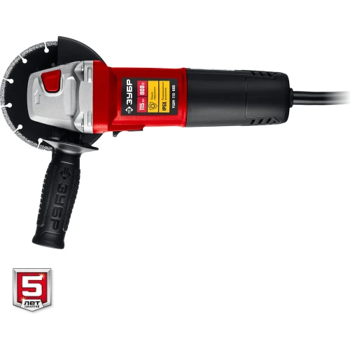 Угловая шлифовальная машина ЗУБР 115 мм, 800 Вт УШМ-115-805 фото 9 Угловая шлифовальная машина ЗУБР 115 мм, 800 Вт УШМ-115-805 фото 9