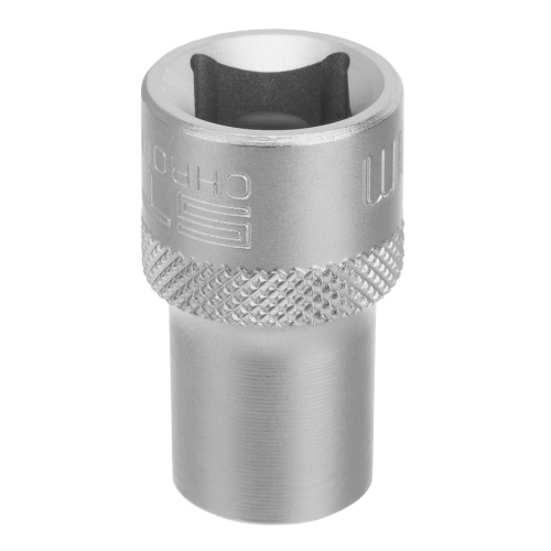 Головка торцевая, 12 мм, двенадцатигранная, CrV, под квадрат 1/2, хромированная Stels фото 2