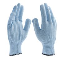 Перчатки трикотажные, акрил, цвет зенит, оверлок Сибртех