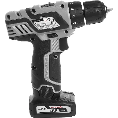 Аккумуляторная дрель-шуруповерт ИНТЕРСКОЛ ДА-18ЭР 436.2.2.20 фото 3