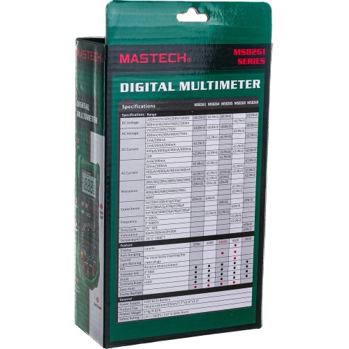 Цифровой автоматический мультиметр MASTECH MS8268 00-00000267 фото 4