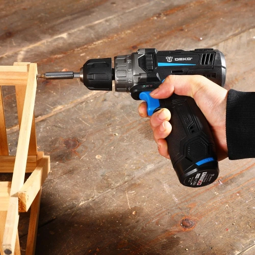Аккумуляторная дрель-шуруповерт DEKO DKCD12, 12В, 1x1.5Ач 083-1121 фото 6