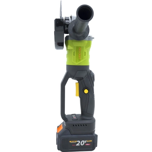 Углошлифовальная машина аккумуляторная PROCRAFT 20В 125мм (АКБ 4АЧ+ЗУ) PWA125 фото 10