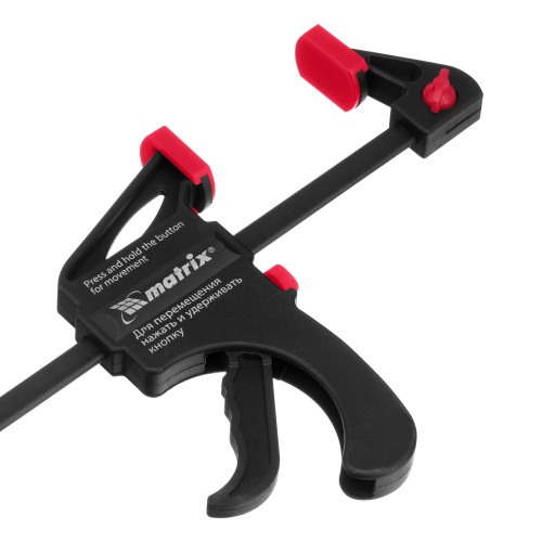 Струбцина универсальная, быстрозажимная, F-образная, 450 х 565 х 45 мм, пластиковый корпус Matrix фото 5