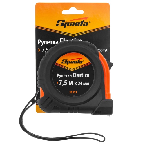 Рулетка Elastica,7,5 м х 24 мм,обрезиненный корпус Sparta фото 6