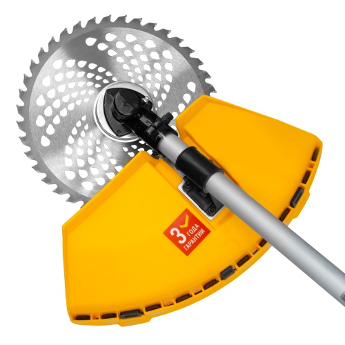 Триммер бензиновый DT-43E, 43 см3, неразъемная штанга, электростартер, состоит из 2 частей Denzel фото 4