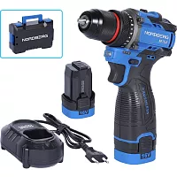 Шуруповерт аккумуляторный NORDBERG макс. диам. сверла 10 мм, 16 В, 60 Нм с 2 аккумуляторами и зарядным уст-вом NE104K