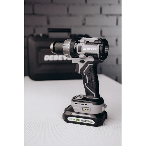 Дрель-шуруповерт аккумуляторная Debever бесщеточная, 85Nm, 20+3, 13мм, 20В; в компл. АКБ 2,0 а/ч; з/у 4,0 а/ч DBE-7332CKIT фото 3 Дрель-шуруповерт аккумуляторная Debever бесщеточная, 85Nm, 20+3, 13мм, 20В; в компл. АКБ 2,0 а/ч; з/у 4,0 а/ч DBE-7332CKIT фото 3