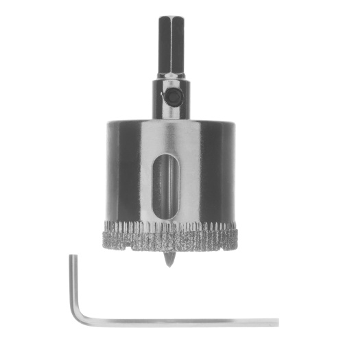 Сверло по керамической плитке и стеклу, 32 х 55 мм, шестигранный хвостовик, с центрующим сверлом Сибртех фото 3