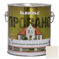 Антисептик лессирующий для дерева Акватекс Прованс Белый 2,5 л