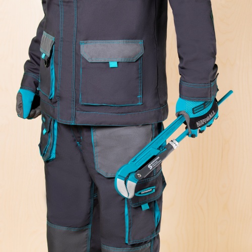 Ключ трубный рычажный 1.5, №2, цельнокованый, CrV, тип "S" Gross фото 5