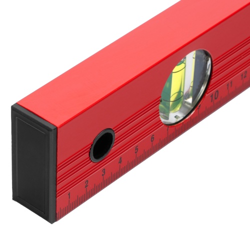Уровень алюминиевый, 1500 мм, 3 глазка, красный, линейка Matrix фото 4