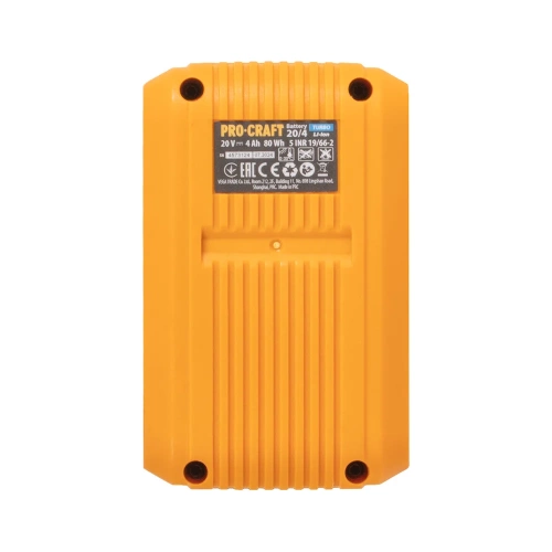 Батарея аккумуляторная PROCRAFT Li-Ion, 20В, 4Ач, BAT20/4 Turbo фото 10
