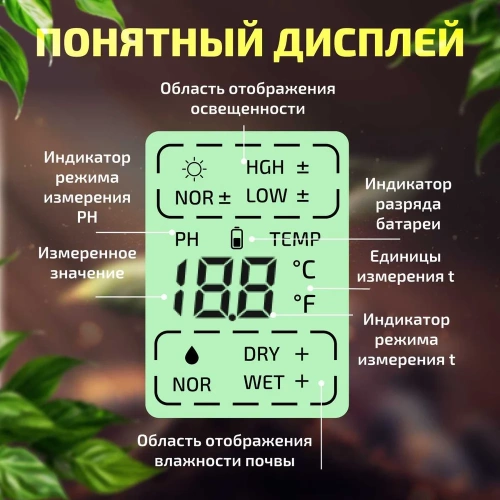 Измеритель кислотности почвы МЕГЕОН 35300 00000005637 фото 5 Измеритель кислотности почвы МЕГЕОН 35300 00000005637 фото 5