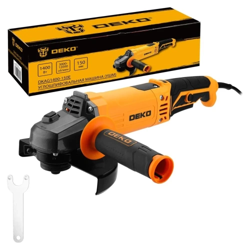 Углошлифовальная машина DEKO (УШМ) DKAG1400-150E, 150 мм, 1400 Вт 083-1029 Углошлифовальная машина DEKO (УШМ) DKAG1400-150E, 150 мм, 1400 Вт 083-1029