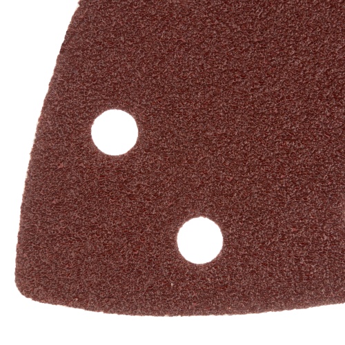 Треугольник абразивный на ворc. подложке под "липучку", перф., P 80, 150х150х100 мм, 5 шт. Denzel фото 3