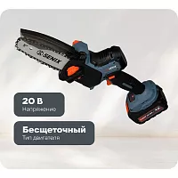Мини-пила цепная аккумуляторная SENIX X2 20V, 12см, 1 акб, 1зу CSX2-M3-EU