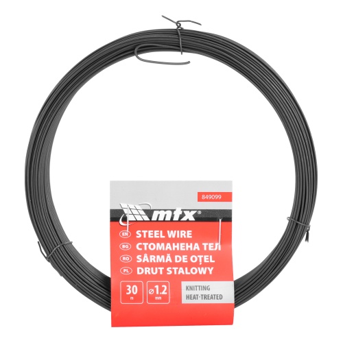 Проволока стальная 30 м, вязальная, термообработанная 1.2 мм Сибртех фото 5