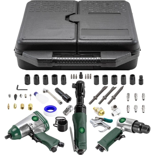 Набор пневмоинструмента с аксессуарами Rockforce 50 предметов RF-RP7850-50(50378) фото 4