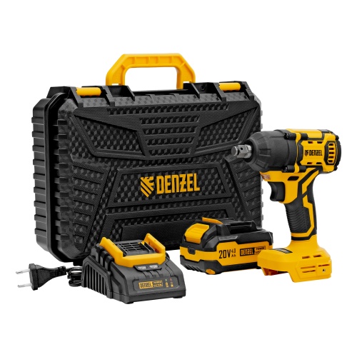 Гайковерт ударный аккумуляторный бесщет. CIWH-BL-20-500, Li-Ion, 20 В// Denzel Гайковерт ударный аккумуляторный бесщет. CIWH-BL-20-500, Li-Ion, 20 В// Denzel