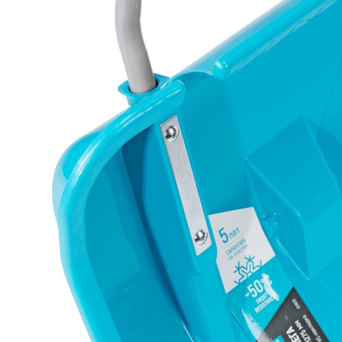 Скрепер для уборки снега, полипропилен, колеса, 750х445х1275 мм, рукоятка с ПВХ, LUXE Palisad фото 8