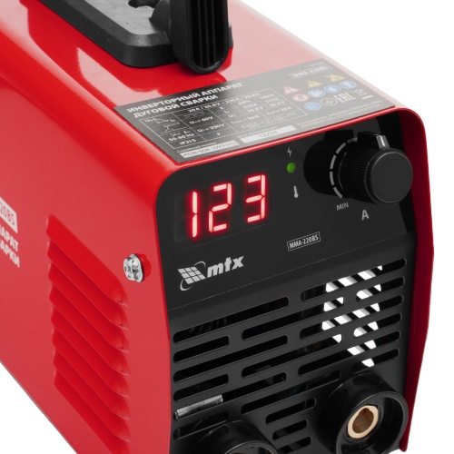 Инверторный аппарат дуговой сварки MMA-220BS, 220 А, ПВ 60% MTX фото 11