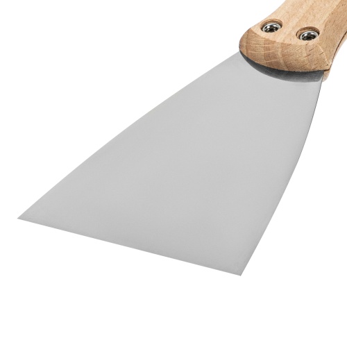 Шпательная лопатка из нержавеющей стали, 80 мм, буковая рукоятка, EFP Matrix фото 5