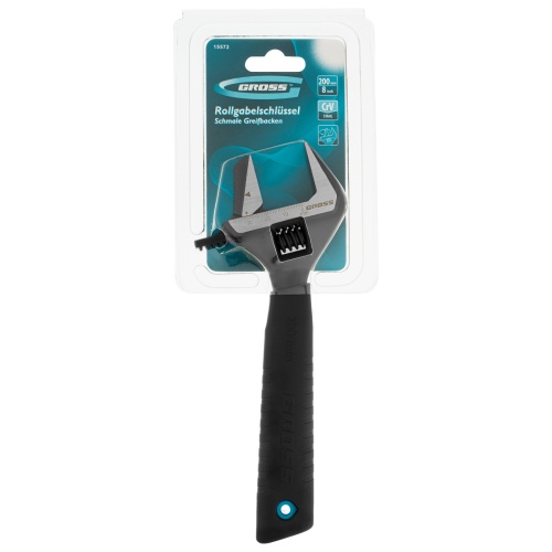 Ключ разводной, переставная губка, 200 мм, CRV GROSS фото 6