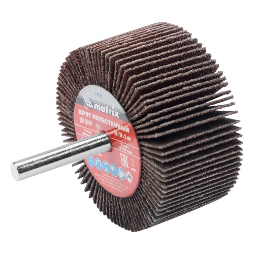 Круг лепестковый для дрели, 60 х 30 х 6 мм, Р 120 Matrix