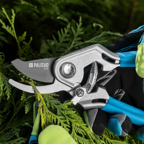 Секатор прямого реза, 205 мм, алюминиевые рукоятки в ПВХ-оболочке, LUXE Palisad фото 12