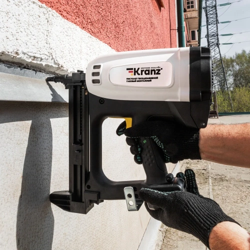 Пистолет гвоздезабивной газовый монтажный KRANZ GN100, 100Дж, длина гвоздей 15-40мм, диаметр 2,7-3мм KR-16-1655 фото 3