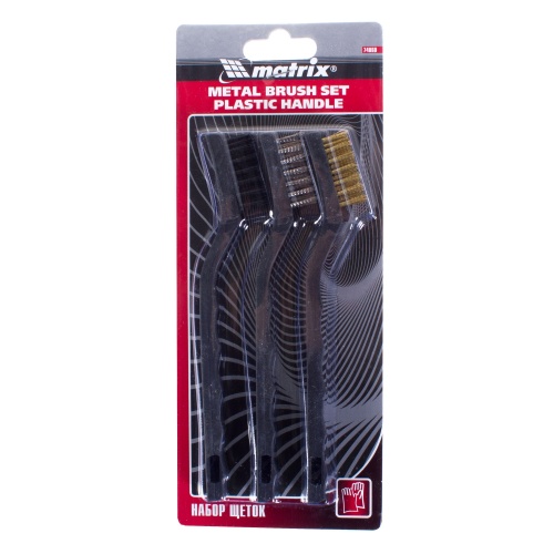 Набор щеток по металлу Matrix 74860 3 шт фото 3