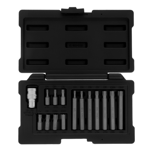 Набор бит TORX, хвостовик-шестигранник, 10 мм, CrV, 15 предметов Stels фото 2