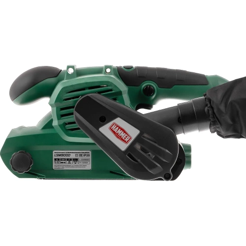 Шлифовальная машинка ленточная HAMMER LSM900D 900Вт 290м/мин лента 457x75мм 840982 фото 3