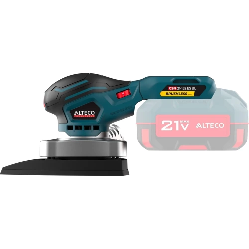 Бесщеточная аккумуляторная шлифмашина ALTECO CSN 21-152 ES BL Solo 78003 фото 3 Бесщеточная аккумуляторная шлифмашина ALTECO CSN 21-152 ES BL Solo 78003 фото 3