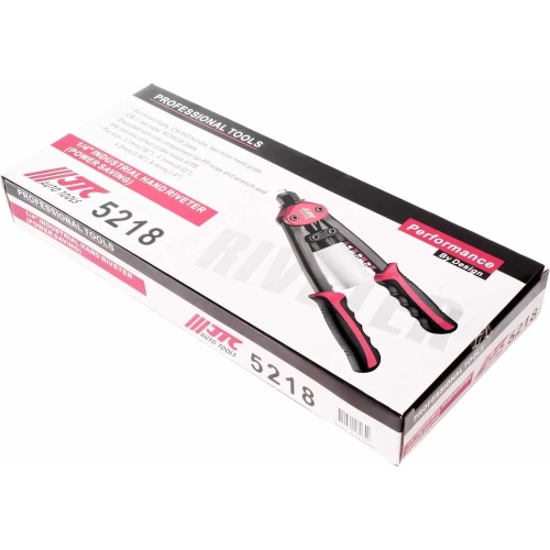 Ручной вытяжной заклепочник с контейнером для сбора стрежней, 325мм JTC 5218 фото 4