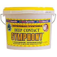 Грунтовка акриловая адгезионная с кварцевым наполнением Symphony Deep Contact 3 кг