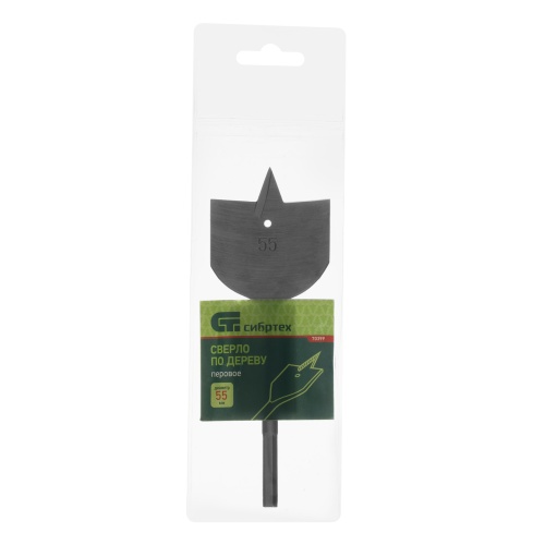 Сверло по дереву перовое, 55 мм Сибртех фото 5