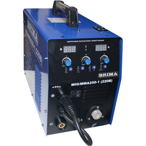 Сварочный полуавтомат инверторный Brima MIG/MMA 250-1 220В моноблок ЦБ-00000039 фото 3 Сварочный полуавтомат инверторный Brima MIG/MMA 250-1 220В моноблок ЦБ-00000039 фото 3