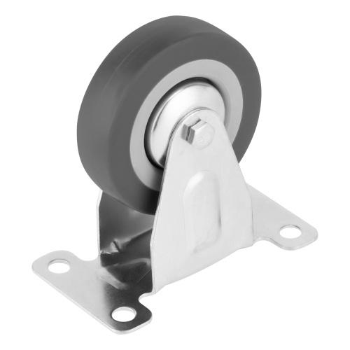 Колесо неповоротное D 75 мм, крепление  платформенное Сибртех фото 3