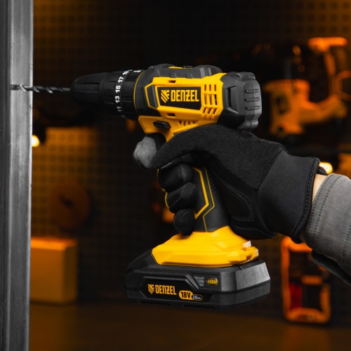 Дрель-шуруповерт аккумуляторная ударная CID-18-0, Li-Ion, 18 В Denzel фото 24