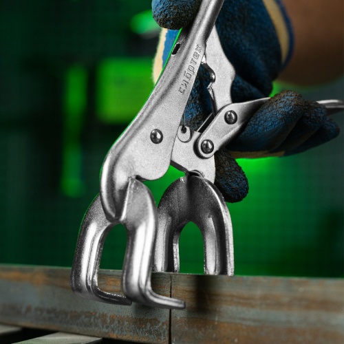 Зажим ручной, двойной, точечная фиксация, 225 мм Сибртех фото 11