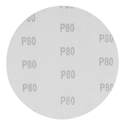 Круг абразивный на ворсовой подложке под "липучку", P 80, 150 мм, 5 шт Matrix фото 2