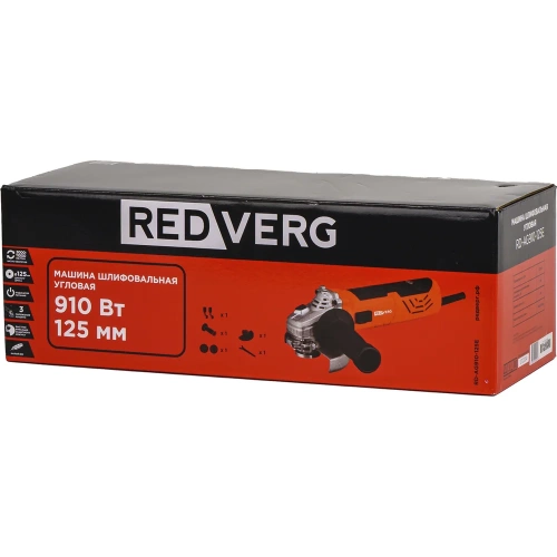 Машина шлифовальная угловая REDVERG RD-AG910-125E 00006692869 фото 11