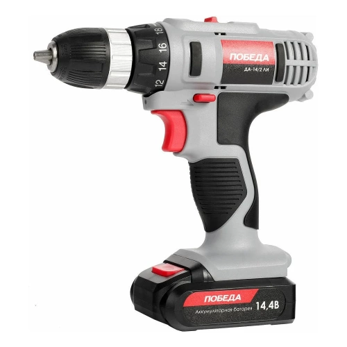 Аккумуляторная дрель-шуруповерт ПОБЕДА ДА-14/2 Ли 180201635 фото 10