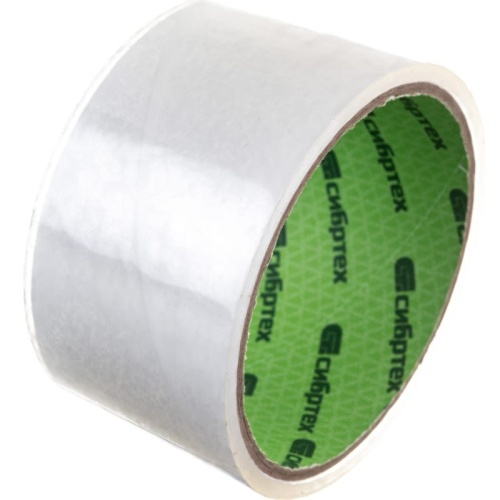 Лента клейкая Сибртех 88845 прозрачная 48 мм 25 м фото 3