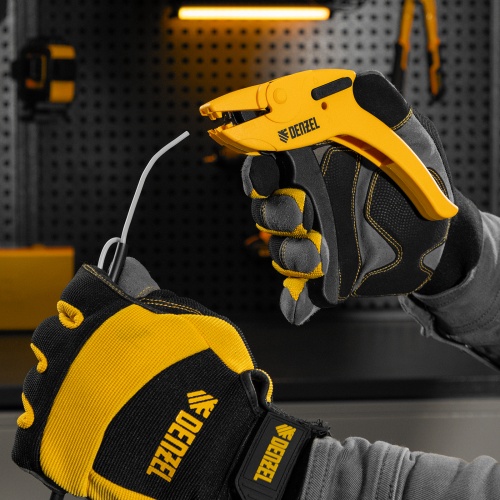 Щипцы для зачистки электропроводов, сечением 0,2-6 мм2, функция обрезания проводов Denzel фото 7