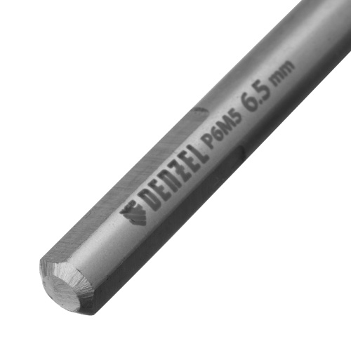 Сверло спиральное по металлу 6,5 x 100 мм, Р6М5, Golden Tip  Denzel фото 4