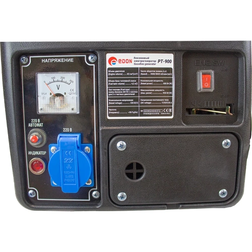 Бензиновый генератор EDON PT-900 (0.65 кВт./0.9 кВт.,ручной стартер) 21527 фото 4 Бензиновый генератор EDON PT-900 (0.65 кВт./0.9 кВт.,ручной стартер) 21527 фото 4